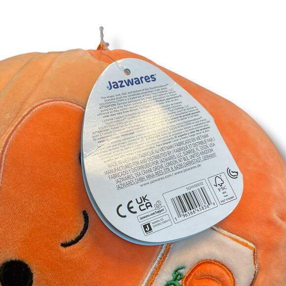 Squishmallows Plush Misha Pumpkin Candle Autumn Fall Halloween Gift Orange 8" - Picture 11 of 12